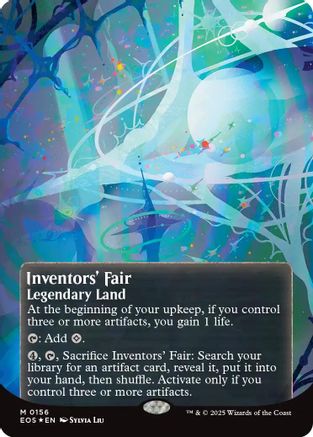Inventors' Fair (0156) (Borderless) (Galaxy Foil)  [Foil]  (EOS-156) - [Edge of Eternities: Stellar Sights] - Trinity Hobby