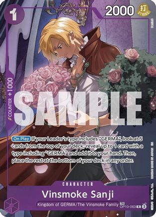 Vinsmoke Sanji (TR) (OP10-063) - [Legacy of the Master] Foil - Trinity Hobby
