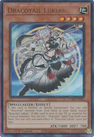 Dracotail Lukias [JUSH-EN001] - Justice Hunters 1st Edition - Ultra Rare - Trinity Hobby