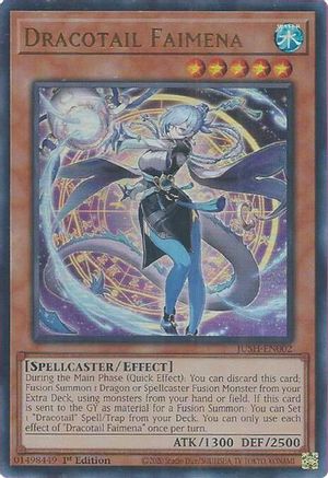 Dracotail Faimena [JUSH-EN002] - Justice Hunters 1st Edition - Ultra Rare - Trinity Hobby