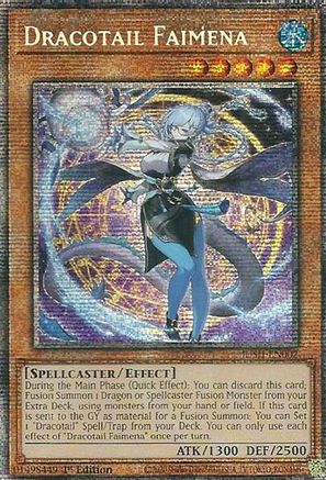Dracotail Faimena (Starlight Rare) [JUSH-EN002] - Justice Hunters 1st Edition - Starlight Rare - Trinity Hobby