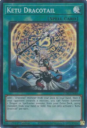 Ketu Dracotail [JUSH-EN008] - Justice Hunters 1st Edition - Super Rare - Trinity Hobby