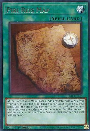Piri Reis Map [JUSH-EN030] - Justice Hunters 1st Edition - Rare - Trinity Hobby