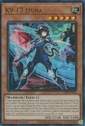 K9-17 Izuna [JUSH-EN031] - Justice Hunters 1st Edition - Ultra Rare - Trinity Hobby