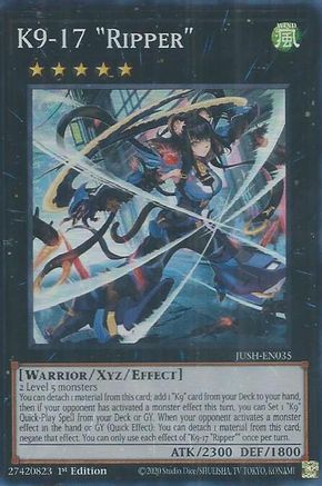 K9-17 "Ripper" [JUSH-EN035] - Justice Hunters 1st Edition - Super Rare - Trinity Hobby