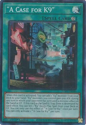 "A Case for K9" [JUSH-EN040] - Justice Hunters 1st Edition - Super Rare - Trinity Hobby
