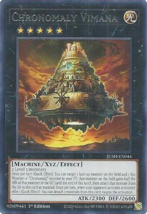 Chronomaly Vimana [JUSH-EN044] - Justice Hunters 1st Edition - Rare - Trinity Hobby