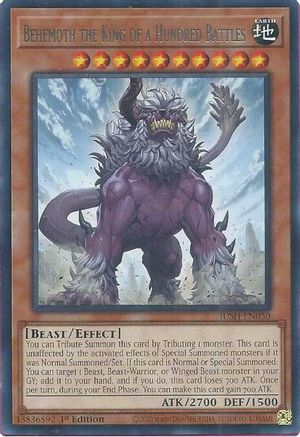 Behemoth the King of a Hundred Battles [JUSH-EN050] - Justice Hunters 1st Edition - Rare - Trinity Hobby
