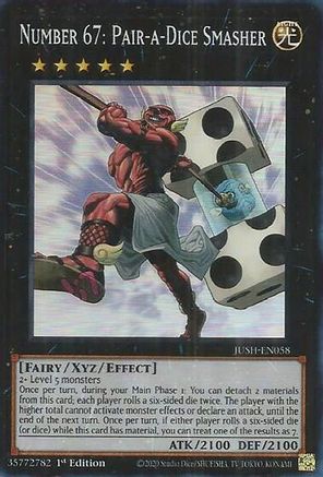 Number 67: Pair-a-Dice Smasher (Super Rare) [JUSH-EN058] - Justice Hunters 1st Edition - Super Rare - Trinity Hobby