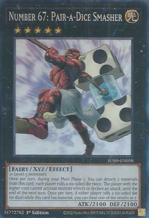 Number 67: Pair-a-Dice Smasher (CR) [JUSH-EN058] - Justice Hunters 1st Edition - Collector's Rare - Trinity Hobby