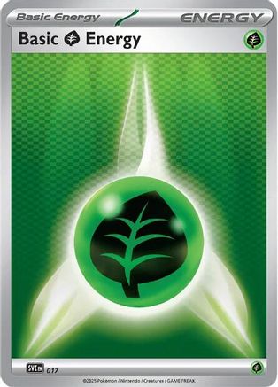 Basic Grass Energy - 017  - () Reverse Holofoil [SVE Scarlet & Violet Energies] - Trinity Hobby