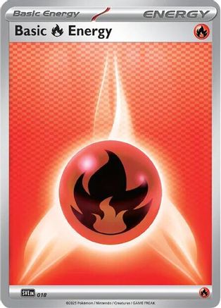 Basic Fire Energy - 018  - ()  [SVE Scarlet & Violet Energies] - Trinity Hobby