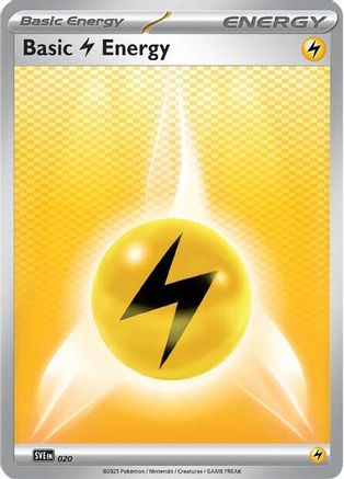 Basic Lightning Energy - 020  - (020)  [SVE Scarlet & Violet Energies] - Trinity Hobby