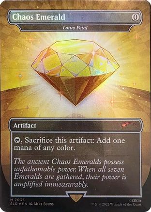 Chaos Emerald - Lotus Petal (7035)  [Foil]  (SLD-7035) - [Secret Lair Drop Series] - Trinity Hobby