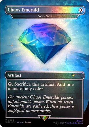 Chaos Emerald - Lotus Petal (7036)  [Foil]  (SLD-7036) - [Secret Lair Drop Series] - Trinity Hobby