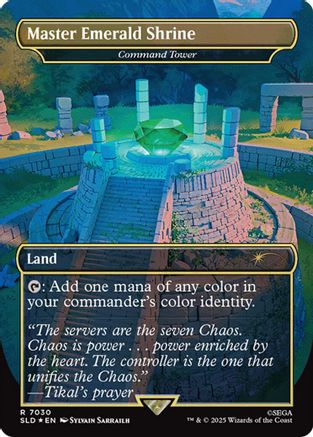 Master Emerald Shrine - Command Tower (7030) (Rainbow Foil)  [Foil]  (SLD-7030) - [Secret Lair Drop Series] - Trinity Hobby