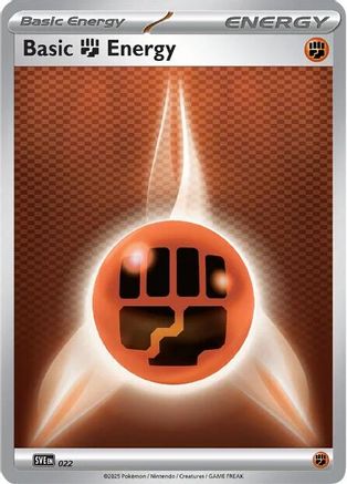 Basic Fighting Energy - 022  - (022)  [SVE Scarlet & Violet Energies] - Trinity Hobby