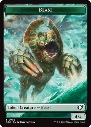 Beast (0006) // Lander Double-Sided Token  (EOC-6 // 8) - [Commander: Edge of Eternities] - Trinity Hobby