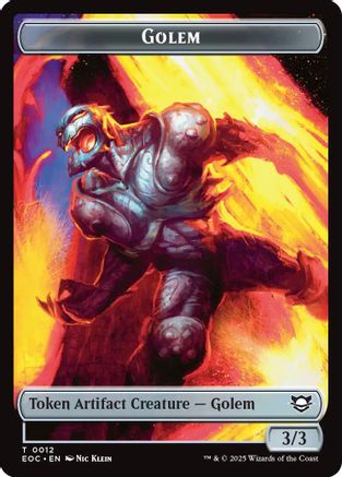 Golem (0012) // Golem (0014) Double-Sided Token  (EOC-12 // 14) - [Commander: Edge of Eternities] - Trinity Hobby