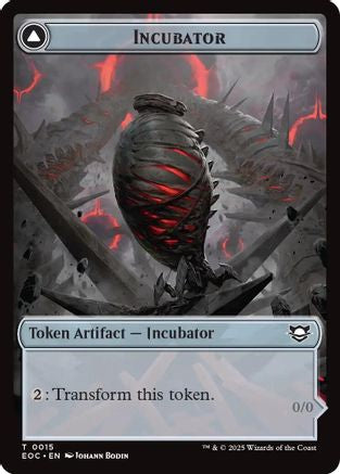 Incubator // Phyrexian Double-Sided Token  [Foil]  (EOC-15 // 15) - [Commander: Edge of Eternities] - Trinity Hobby