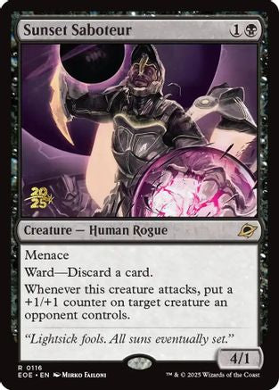 Sunset Saboteur  [Foil]  (PRE-116) - [Prerelease Cards] - Trinity Hobby