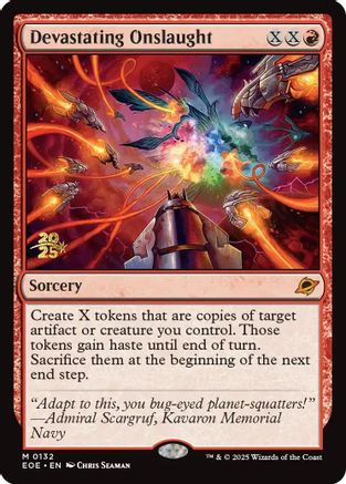 Devastating Onslaught  [Foil]  (PRE-132) - [Prerelease Cards] - Trinity Hobby