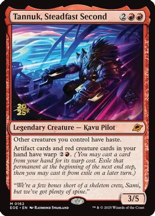 Tannuk, Steadfast Second  [Foil]  (PRE-162) - [Prerelease Cards] - Trinity Hobby