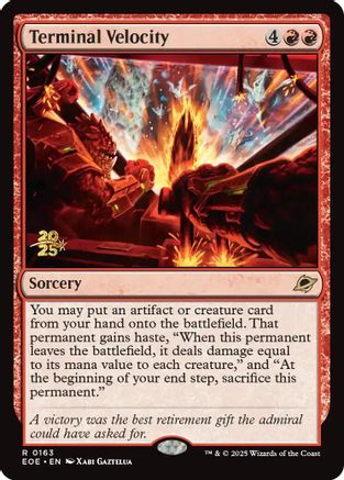 Terminal Velocity  [Foil]  (PRE-163) - [Prerelease Cards] - Trinity Hobby