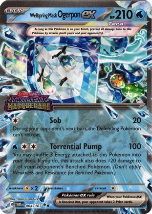 Wellspring Mask Ogerpon ex (Twilight Masquerade Stamp) - (064/null) Holofoil [Miscellaneous Cards & Products]