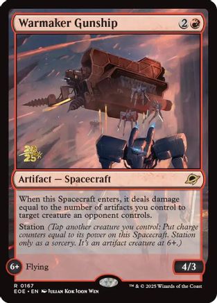 Warmaker Gunship  [Foil]  (PRE-167) - [Prerelease Cards] - Trinity Hobby