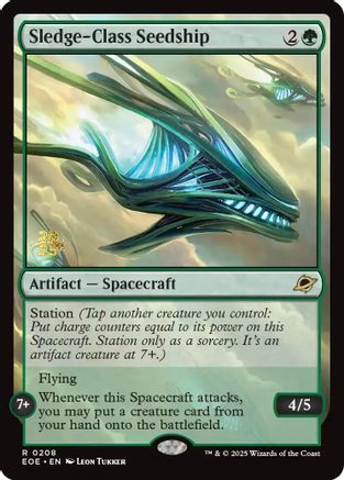 Sledge-Class Seedship  [Foil]  (PRE-208) - [Prerelease Cards] - Trinity Hobby