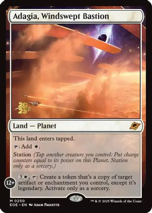 Adagia, Windswept Bastion  [Foil]  (PRE-250) - [Prerelease Cards] - Trinity Hobby