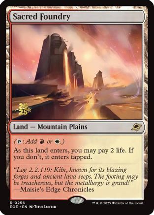Sacred Foundry  [Foil]  (PRE-256) - [Prerelease Cards] - Trinity Hobby