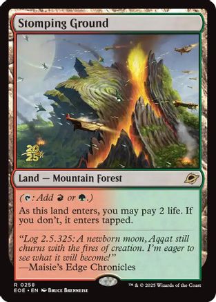Stomping Ground  [Foil]  (PRE-258) - [Prerelease Cards] - Trinity Hobby