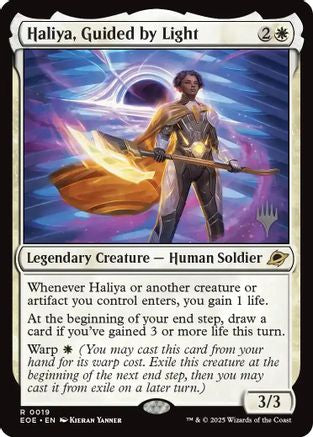 Haliya, Guided by Light  [Foil]  (PPEOE-019) - [Promo Pack: Edge of Eternities] - Trinity Hobby
