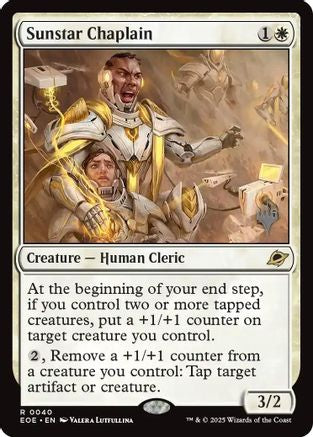 Sunstar Chaplain  (PPEOE-040) - [Promo Pack: Edge of Eternities] - Trinity Hobby