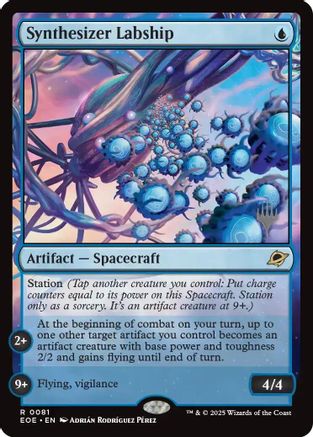 Synthesizer Labship  [Foil]  (PPEOE-081) - [Promo Pack: Edge of Eternities] - Trinity Hobby