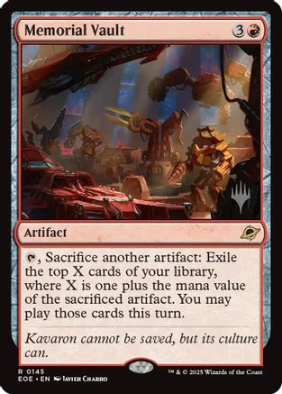 Memorial Vault  (PPEOE-145) - [Promo Pack: Edge of Eternities] - Trinity Hobby