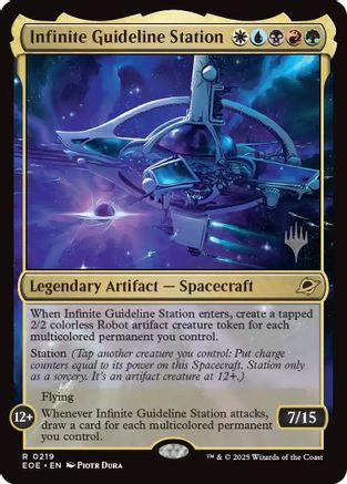 Infinite Guideline Station  [Foil]  (PPEOE-219) - [Promo Pack: Edge of Eternities] - Trinity Hobby