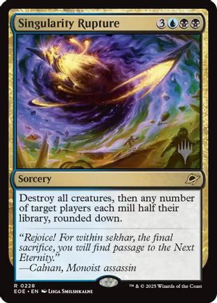 Singularity Rupture  [Foil]  (PPEOE-228) - [Promo Pack: Edge of Eternities] - Trinity Hobby