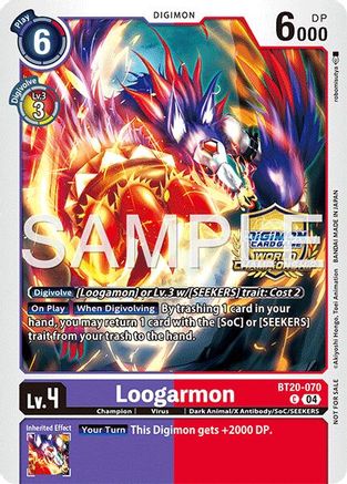 Loogarmon (Regionals 25-26 Season 2 Champion) (BT20-070) - [Release Special Booster 2.5] Foil