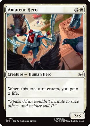 Amateur Hero  (SPE, MAR-001) - [Marvel's Spider-Man: Eternal-Legal] - Trinity Hobby