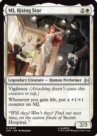 MJ, Rising Star  [Foil]  (SPE, MAR-003) - [Marvel's Spider-Man: Eternal-Legal] - Trinity Hobby