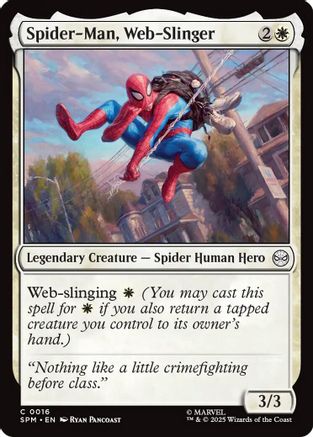 Spider-Man, Web-Slinger  [Foil]  (SPM-016) - [Marvel's Spider-Man] - Trinity Hobby