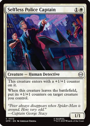 Selfless Police Captain  [Foil]  (SPM-012) - [Marvel's Spider-Man]