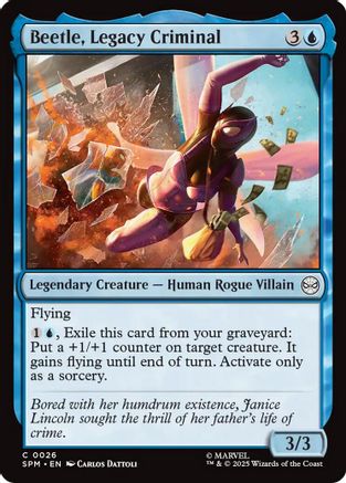 Beetle, Legacy Criminal  [Foil]  (SPM-026) - [Marvel's Spider-Man] - Trinity Hobby