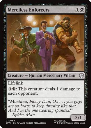 Merciless Enforcers  [Foil]  (SPM-058) - [Marvel's Spider-Man] - Trinity Hobby