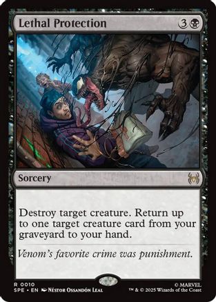 Lethal Protection  [Foil]  (SPE, MAR-010) - [Marvel's Spider-Man: Eternal-Legal] - Trinity Hobby