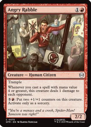 Angry Rabble  [Foil]  (SPM-075) - [Marvel's Spider-Man] - Trinity Hobby
