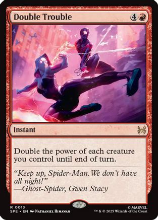 Double Trouble  [Foil]  (SPE, MAR-013) - [Marvel's Spider-Man: Eternal-Legal] - Trinity Hobby